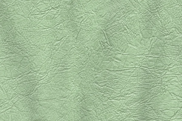 Artificial Eco Leather Light Pale Kelly Green Crumpled Texture Sample