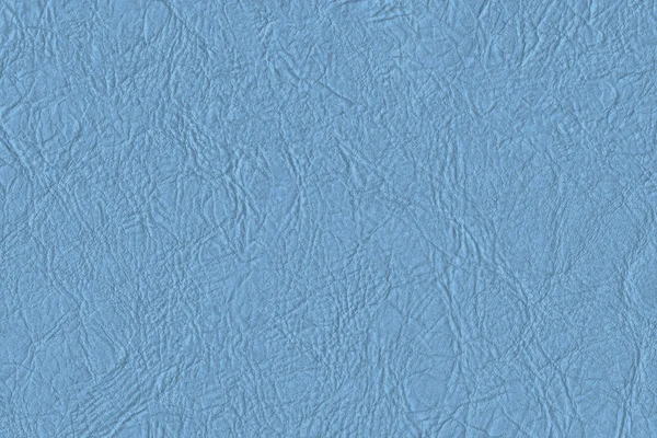 Artificial Eco Leather Powder Blue Crumpled Texture Sample