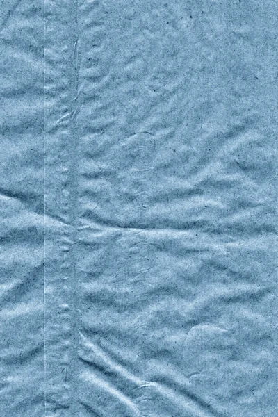 Recycle Blue Kraft Paper Bag Crumpled Grunge Texture Detail