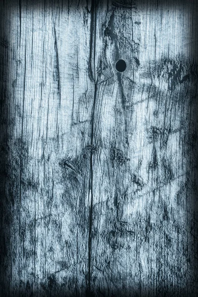 Old Knotted Weathered Cracked Rotten Wood Blue Vignette Grunge Texture