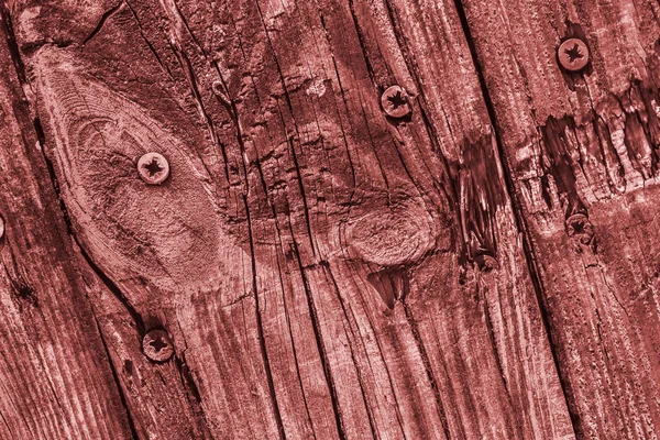 Old Weathered Rotten Cracked Wood Stained Red Grunge Surface Texture