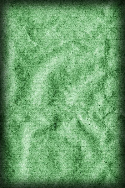 Recycle Kraft Paper Crumpled Mottled Stained Green Vignette Grunge Texture