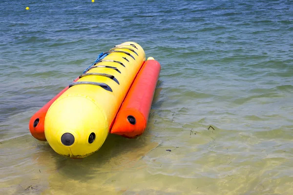 Inflatable Banana Boat on the Sea
