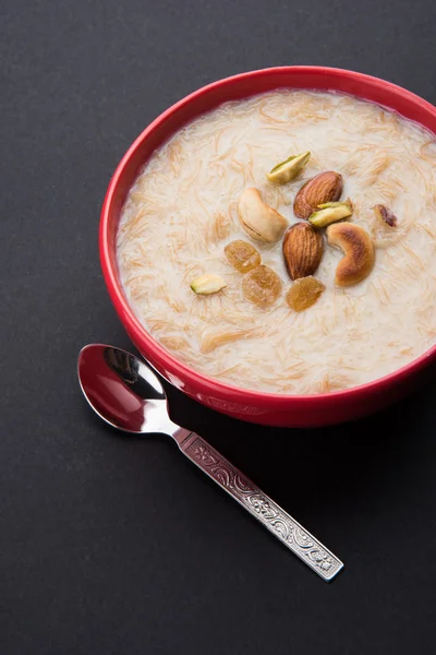 Sweet Kheer or khir payasa, gil-e-firdaus, fereni also known as Sheer Khurma Seviyan, popular sweet dish