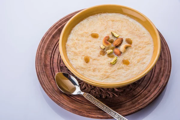 Sweet Kheer or khir payasa, gil-e-firdaus, fereni also known as Sheer Khurma Seviyan, popular sweet dish