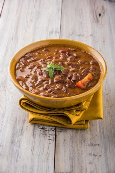 Indian food cooked red kidney beans curry or rajma or rajmah