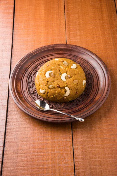 Moong Dal Halwa - a sweet dish from India, Indan Sweet Halwa made from Moong Dal, moong dal sweet sheera or shira cooked in pure ghee