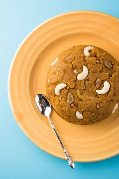 Moong Dal Halwa - a sweet dish from India, Indan Sweet Halwa made from Moong Dal, moong dal sweet sheera or shira cooked in pure ghee