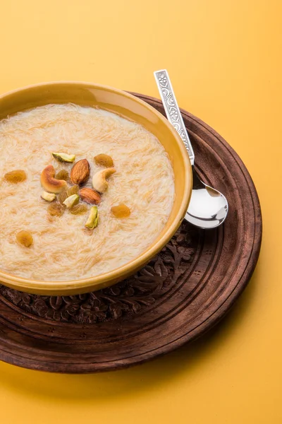 Sweet Kheer or khir payasa, gil-e-firdaus, fereni also known as Sheer Khurma Seviyan, popular sweet dish