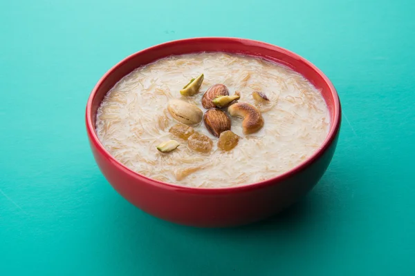 Sweet Kheer or khir payasa, gil-e-firdaus, fereni also known as Sheer Khurma Seviyan, popular sweet dish