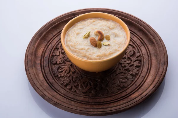 Sweet Kheer or khir payasa, gil-e-firdaus, fereni also known as Sheer Khurma Seviyan, popular sweet dish