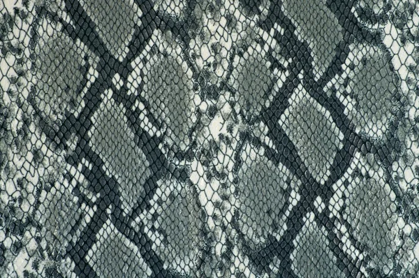 Grey fabric with snake print closeup