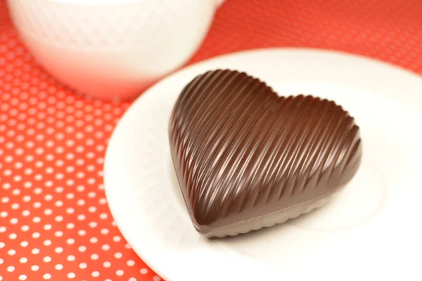 Milk chocolate heart
