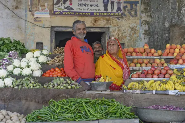 Pushkar Vegetables Street Vendor.
