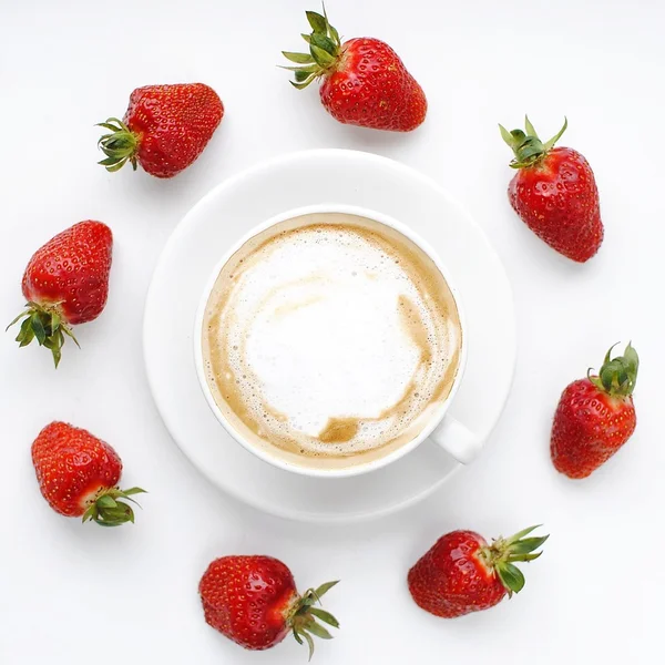 Coffee, stawberry, berry, love, morning, breakfast, sweet, nice, cute, food, foodporn, kirv, ua, ukraine