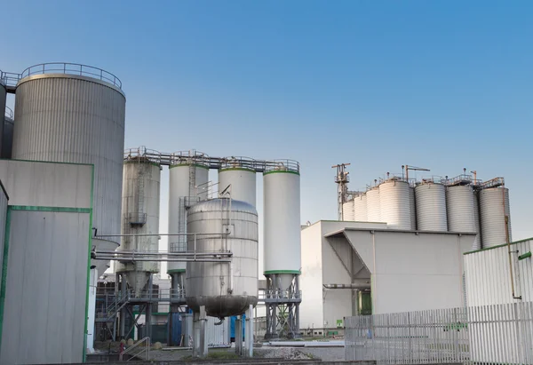 Brewery beer processing and storage silos tower