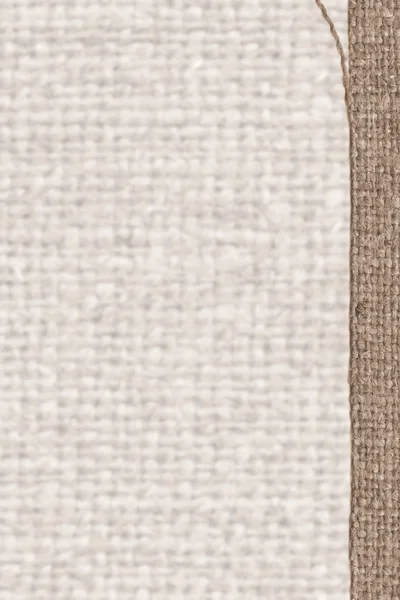 Textile tablecloth, fabric patch, beige canvas, cotton material, natural background
