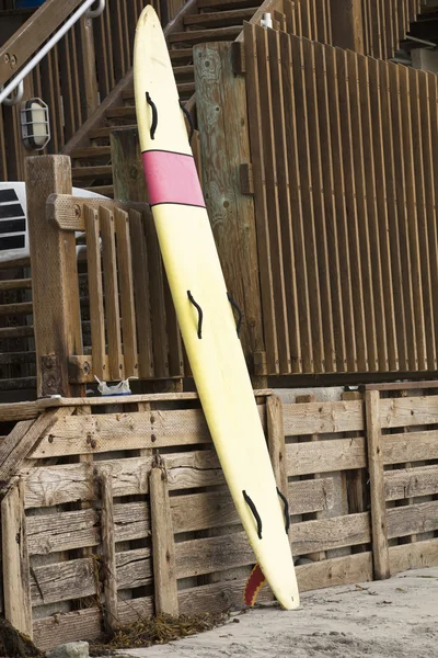 Leaning Surfboard at Swami\'s Beach