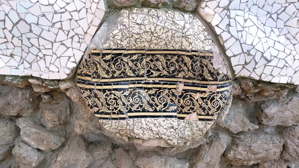 Mosaic from ceramic broken tile