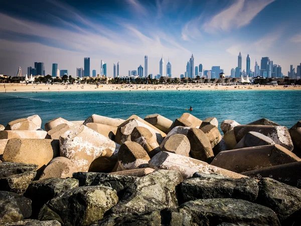 Dubai skyline from Jumeirah Beach