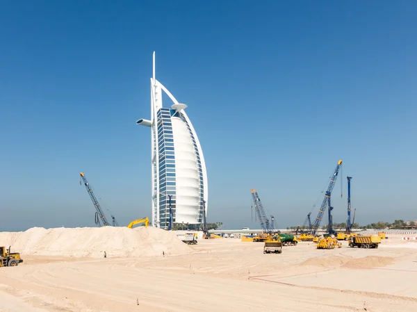 Construction site, Jumeirah beach in Dubai