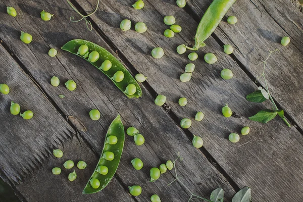 Still life-green peas