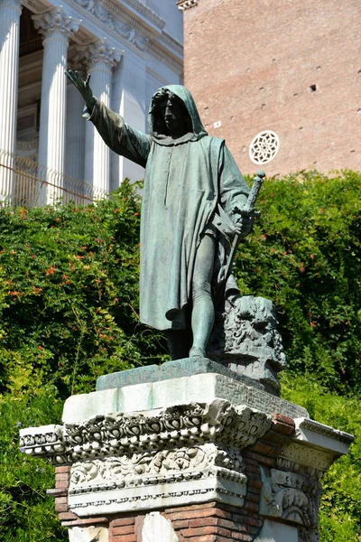 Cola di Rienzo monument on Capitoline Hill in Rome