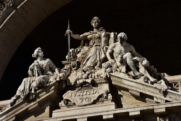 Goddess of Justice with sword