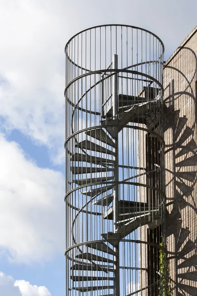 Spiral emergency staircase