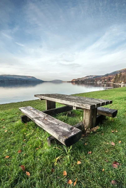 Austrian landscape around lake Attersee