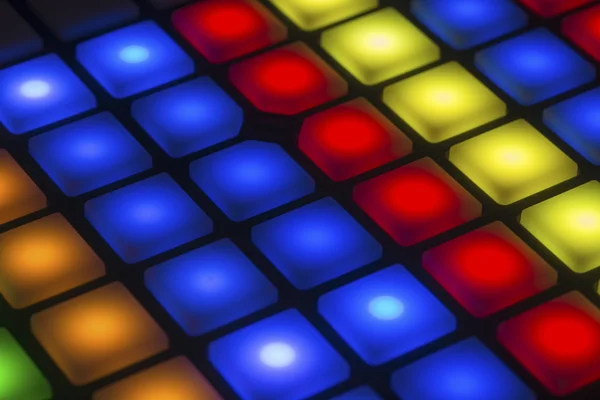 Multicoloured light buttons