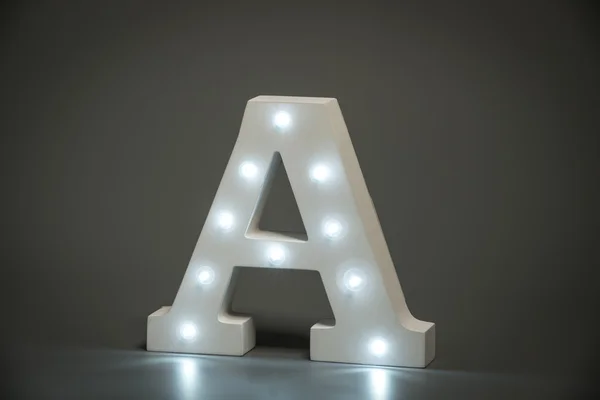 Decorative Letter A with Embedded LED Lights