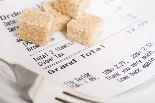 Sugar tax receipt