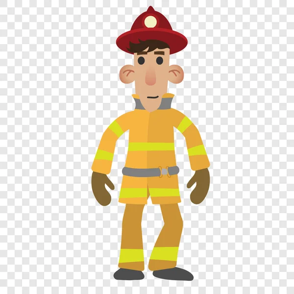 Firefighter cartoon character
