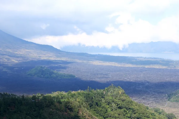Lava field at the dormant volcano