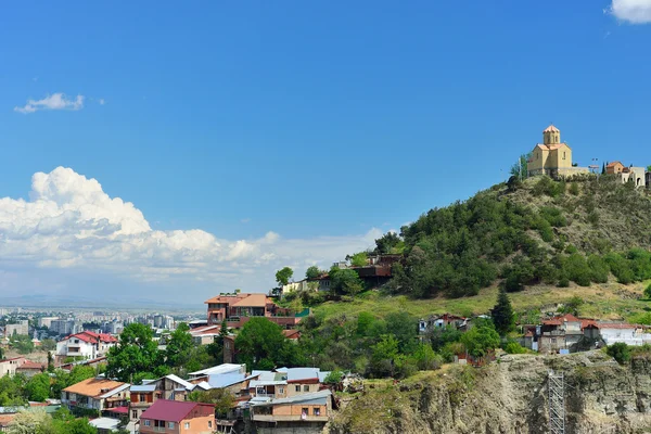 Church on a hill in the center of Tbilisi. Georgia country. Chri