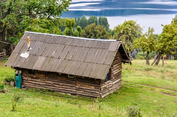 Lonely house, Road of the Seven Lakes, Argentina
