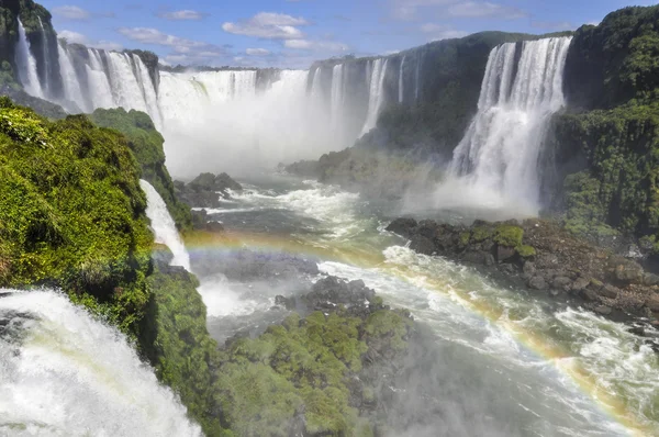 Devil\'s Throat with rainbow at Iguazu Falls,  Brazil
