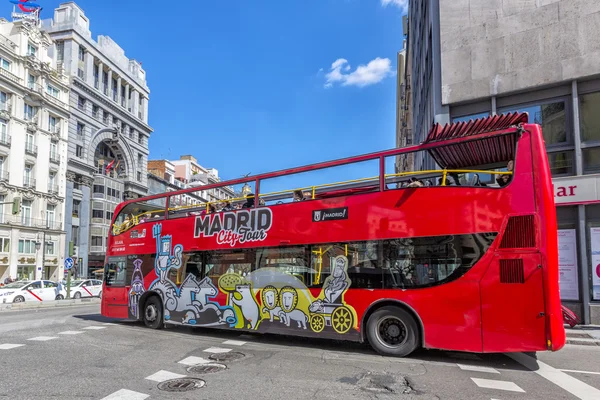 Touristic bus in Madrid, Spain.