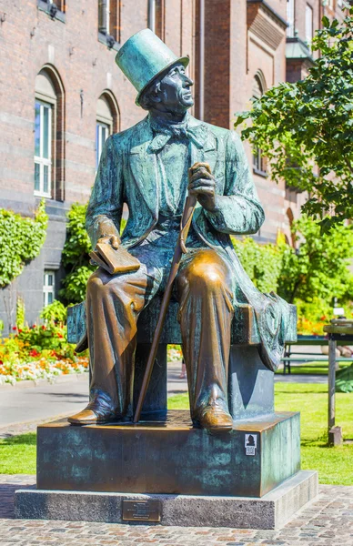COPENHAGEN, DENMARK - JULY 07: Statue of Hans Christian Andersen  in Copenhagen, Denmark