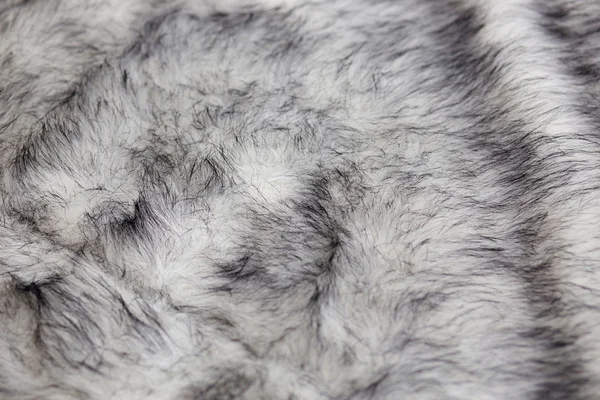 White artificial fur texture closeup