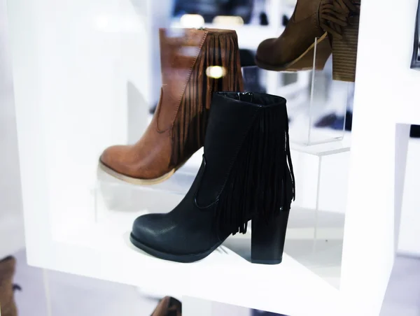 Women\'s boots in a shop