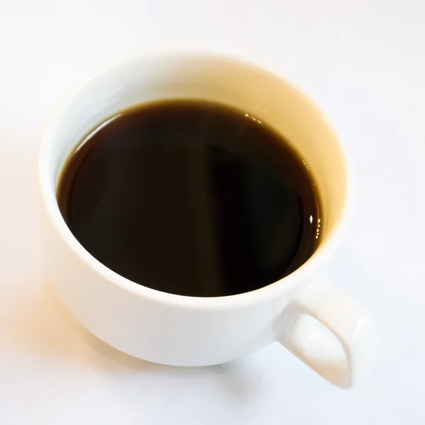 The close up of cup of black coffee