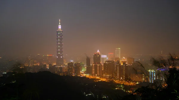 Taipei city at night in Taiwan. (1)