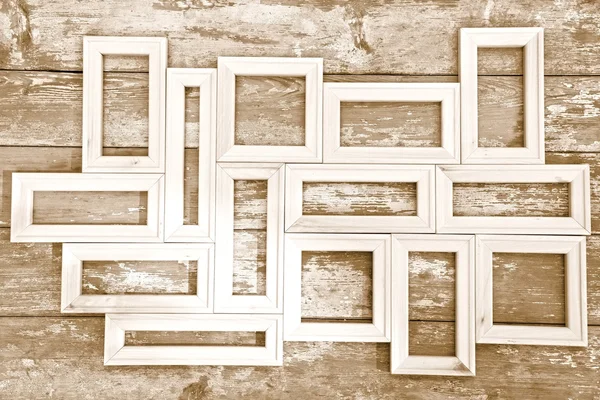 Wooden frames - toned image