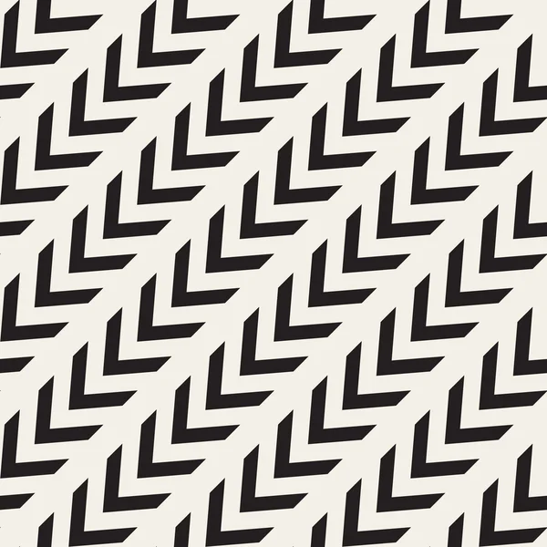 Vector Seamless Black And White Arrow Diagonal Lines Geometric Pattern