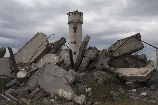The ruins of the abandoned village Burkandya.