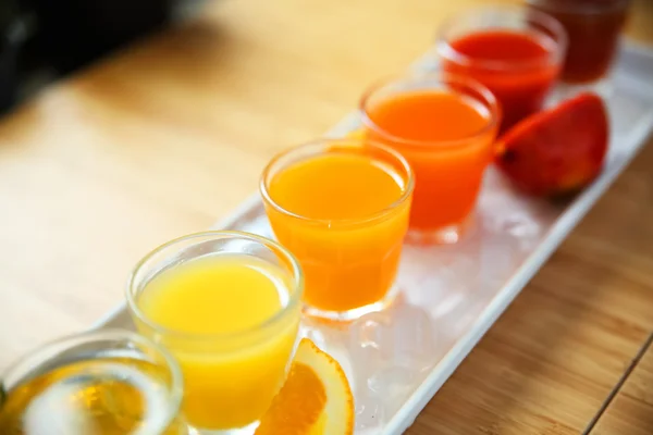 Fresh fruit juice drink desert for a healthy diet background