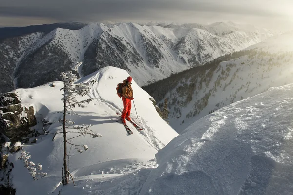 The man at mountain top