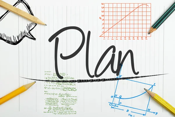 Plan written in the notebook
